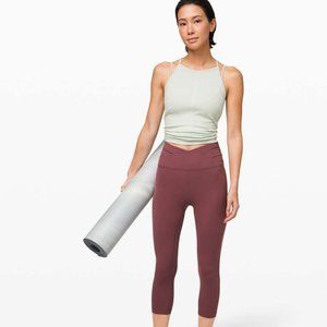 Lululemon mauve yoga pants Align Crop 21" *Cross Waist